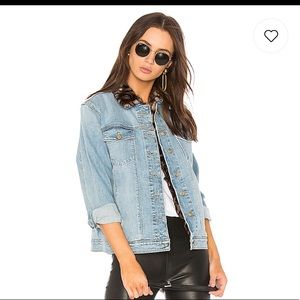 NWT Joe’s Jeans boyfriend jacket with fur collar
